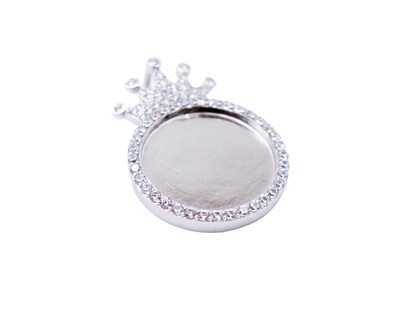 Sterling Silver Crown Picture Pendant