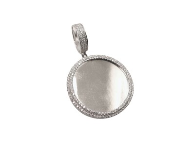 Sterling Silver Double Row Picture Pendant