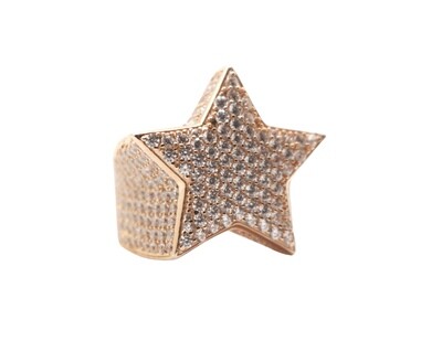 Rose Gold Tone 5 Point Star Ring