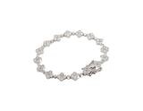 Womens Sterling Silver Moissanite Bracelet