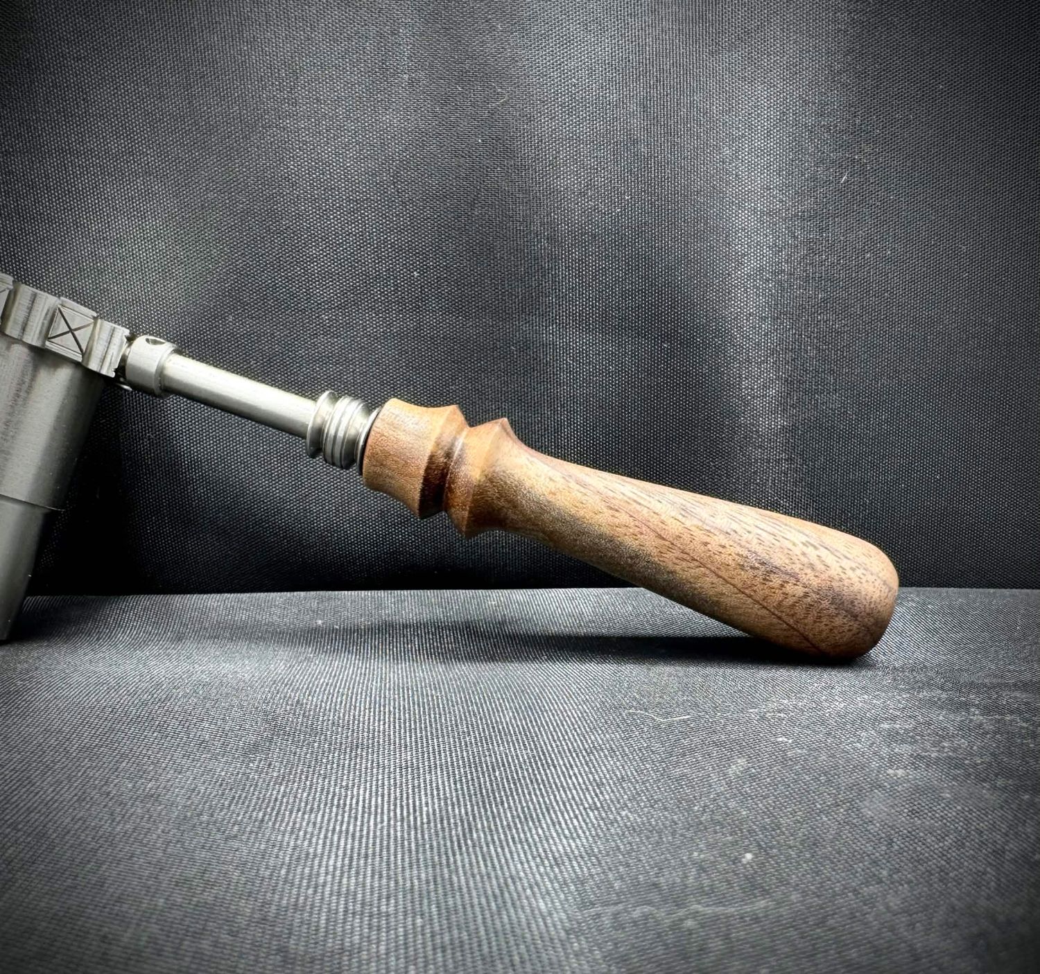 Figured walnut wireless handle