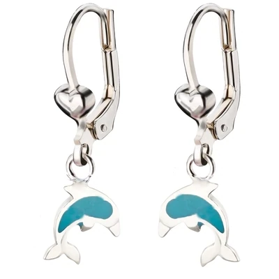 Delfin-Kollektion: 925 Silber Anhänger & Ohrringe zum Verlieben | Ohrhänger