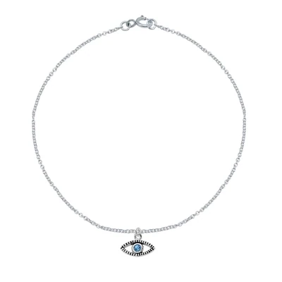 Fußkette Fußkettchen mystisches Auge 925 Silber