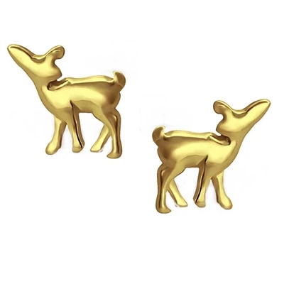 Kinderohrringe Reh Bambi 925 Silber vergoldet