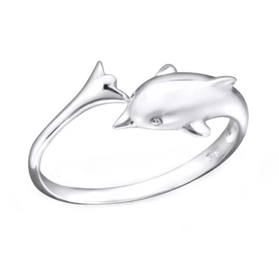 Schicker eleganter Zehenring Zehring Motiv Delfin 925 Silber