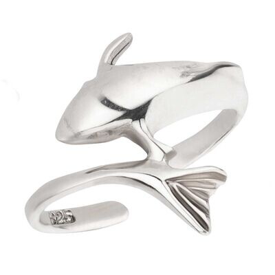 Zehenring Zehring Delfin Flosse 925 Silber