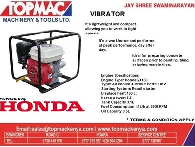 Vibrator Petrol Honda Gx160 Mvh