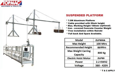 Suspended Plateform Msp