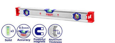 Spirit Level With Powerful Magnets