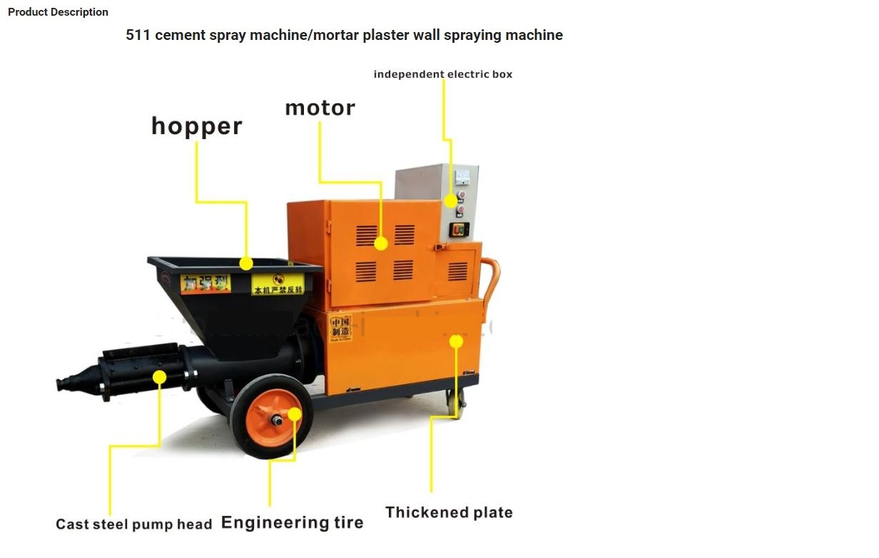 511 Cement Spray Machine/Mortar Plaster Wall Spraying Machine