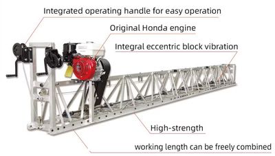 High-Performance Concrete Vibrating Truss Screed for Professionals