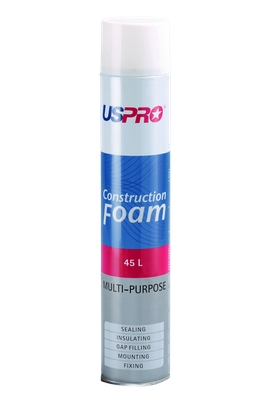 USPRO construction Foam USPRO construction Foam is a one component expanding multipurpose polyurethane foam