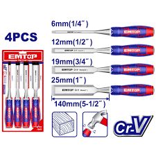 4 Pcs wood chisel set