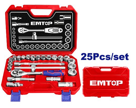25 Pcs 1/2" Socket Set 25 Pcs 1/2" Socket Set
