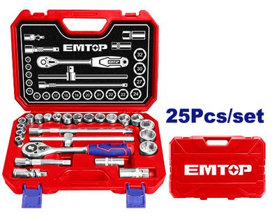 25 Pcs 1/2" Socket Set 25 Pcs 1/2" Socket Set