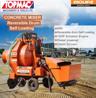 REVERSIBLE CONCRETE MIXER