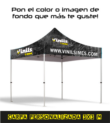 Carpa con tela de bandera 3x3
