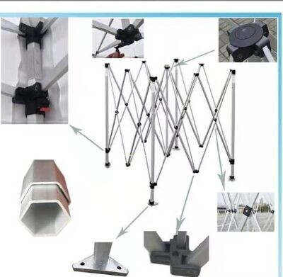 Estructura de carpa sin tela