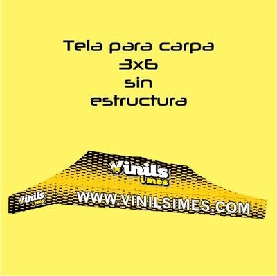 Con tela de bandera