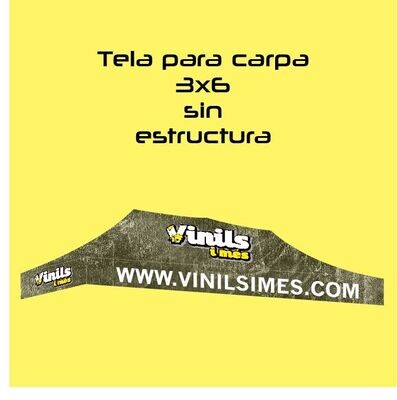 Tela de carpa sin estructura 3x6