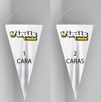 Banderin triangular 2 caras