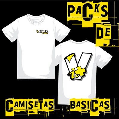 Packs de camisetas personalizadas básicas, calidad normal