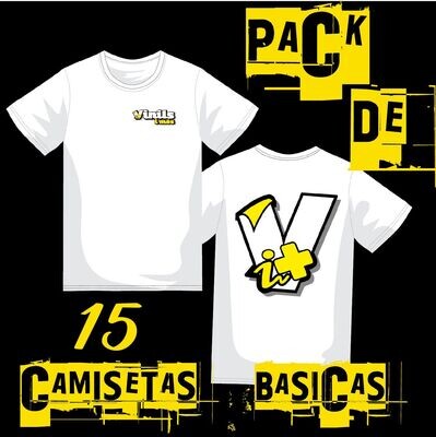 Pack 15 Camisetas personalizadas ROLY ATOMIC