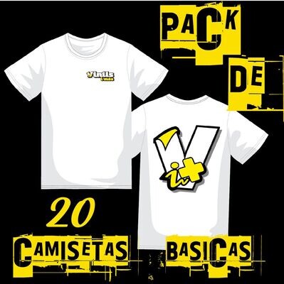 Pack 20 Camisetas personalizadas ROLY ATOMIC