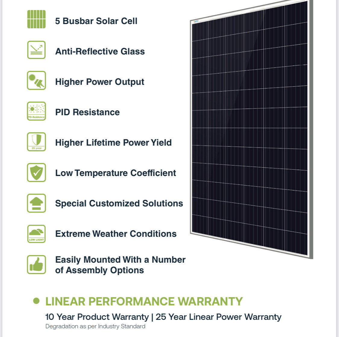 Solar Panels: 40w - 540w