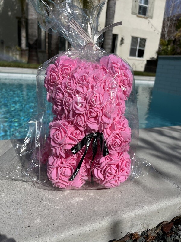 Pink Rose Bear Gift