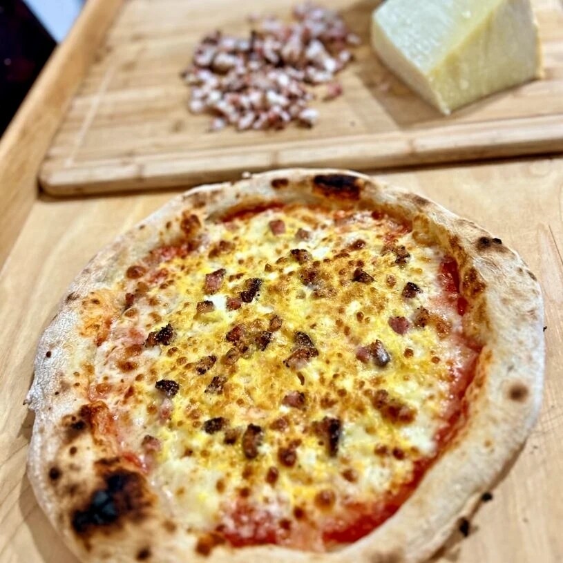 Pizza Carbonara Auténtica Italiana