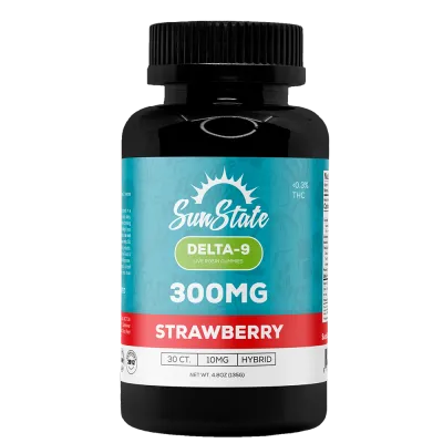 Delta 9 Strawberry Gummies 30ct 300mg