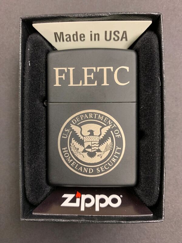 CUSTOM DHS/FLETC ZIPPO LIGHTER