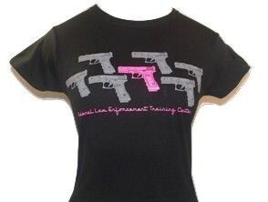 Ladies Pink Pistol T-Shirt