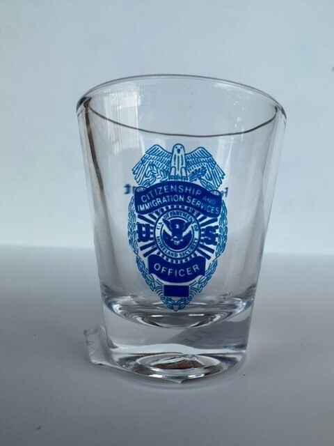USCIS SHOT GLASS