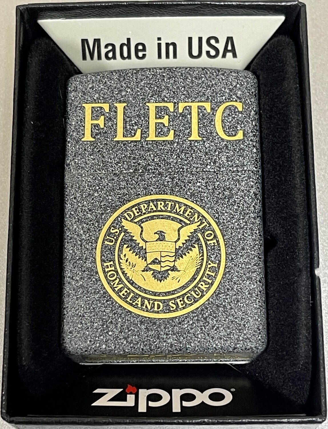 CUSTOM DHS/FLETC ZIPPO LIGHTER