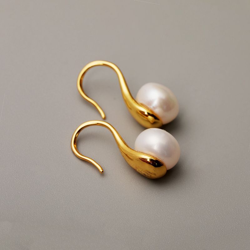 Fresh Water Pearl Hook Earrings