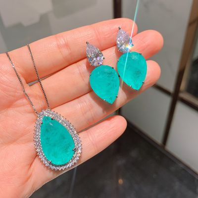 Cool Blue/Green Simulation Jewellery Set Cool Blue/Green Simulation Jewellery Set