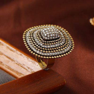 RETRO BOHEMIAN OLD GOLD RING