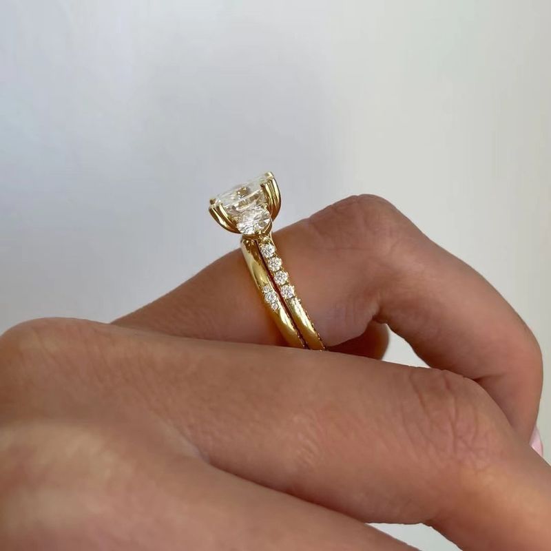 Sterling Silver Gold Overlay Wedding Band. Sterling Silver Gold Overlay Wedding Band.