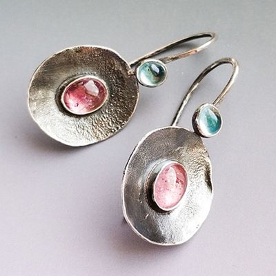 Silver Ethnic Bohemian Earrings