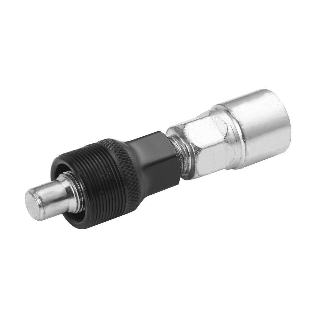 Extractor de brazo de pedal para quitar pedales, fabricado en metal con parte negra y plateada