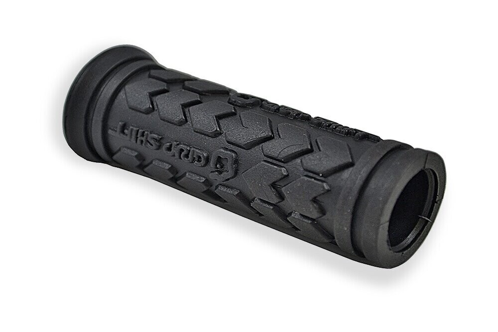 Black handle with non-slip pattern for gearshift and brake handle