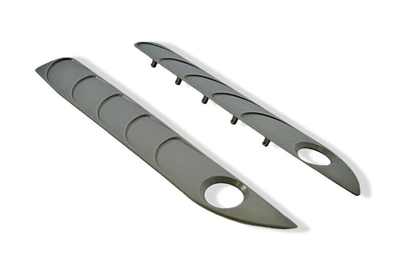 Dino-Cars Kiemen für Frontspoiler Racer (Silber, Satz 2 Stück) Dino-Cars Kiemen für Frontspoiler Racer (Silber, Satz 2 Stück)