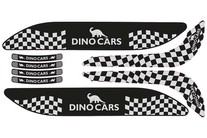 Dino-Cars Aufklebersatz Sport Grau Dino-Cars Aufklebersatz Sport Grau