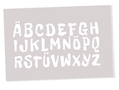 Dino-Cars ABC-Stickersatz für Frontspoiler Dino-Cars ABC-Stickersatz für Frontspoiler