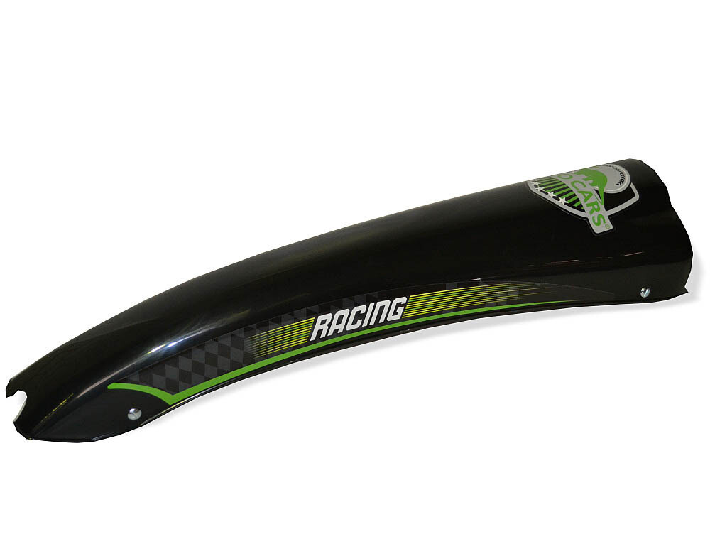Spoiler anteriore Dino-Cars Racing Nero completo - Adesivo Verde