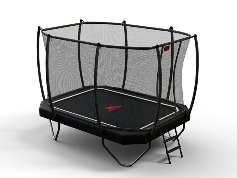 Dino-Cars trampoline incl. safety net/ladder 340x240 Black