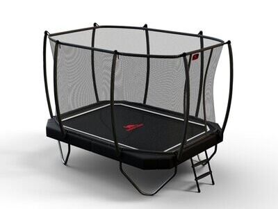Cama elástica Dino-Cars con red de seguridad/escalera 340x240 Negro Cama elástica Dino-Cars con red de seguridad/escalera 340x240 Negro
