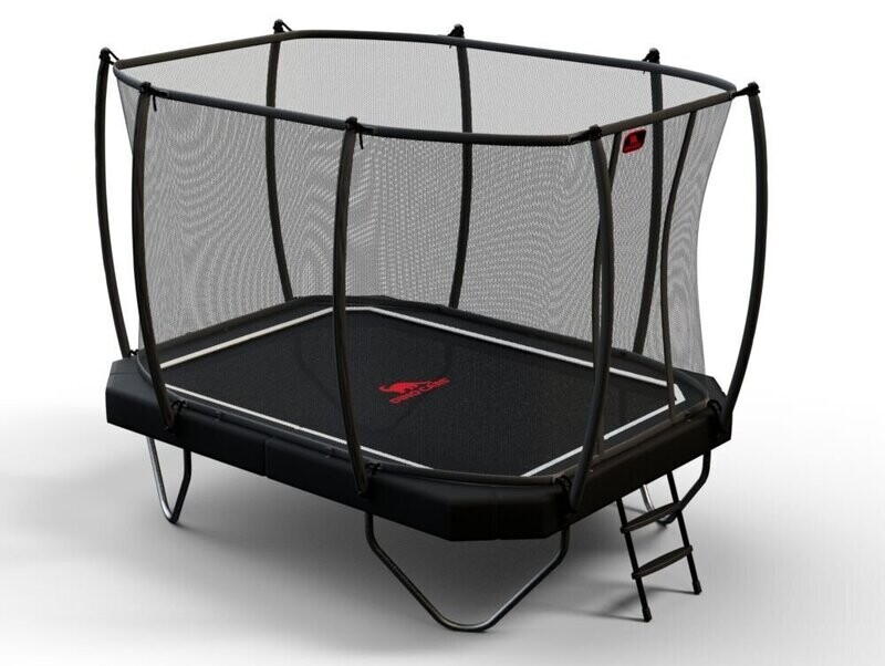 Dino-Cars trampoline incl. safety net/ladder 380x255 Black Dino-Cars trampoline incl. safety net/ladder 380x255 Black